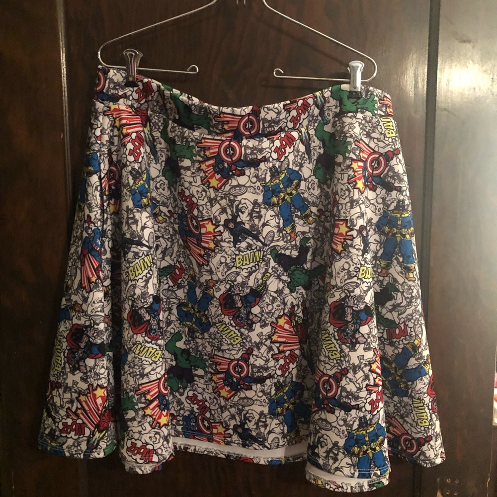 Marvel women’s midi skirt.